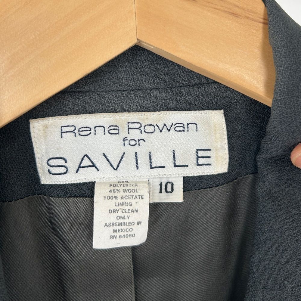 Vintage Saville Dark Green Double Breasted Wool Blended Blazer - Picture 8 of 8